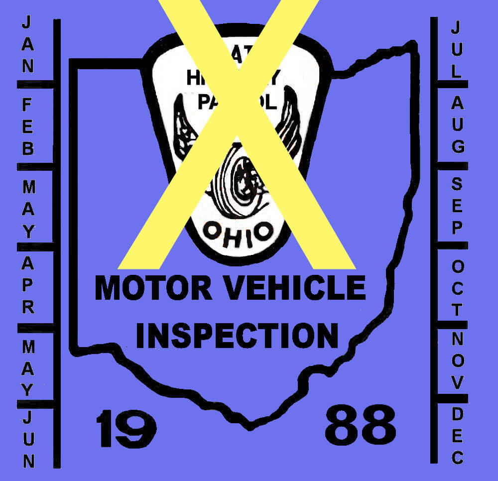 (image for) 1988 Ohio inspection sticker